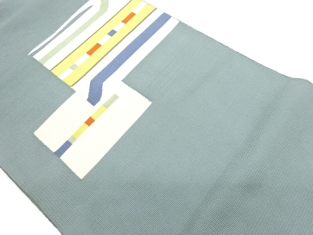 JAPANESE NAGOYA OBI / WOVEN GEOMETRIC